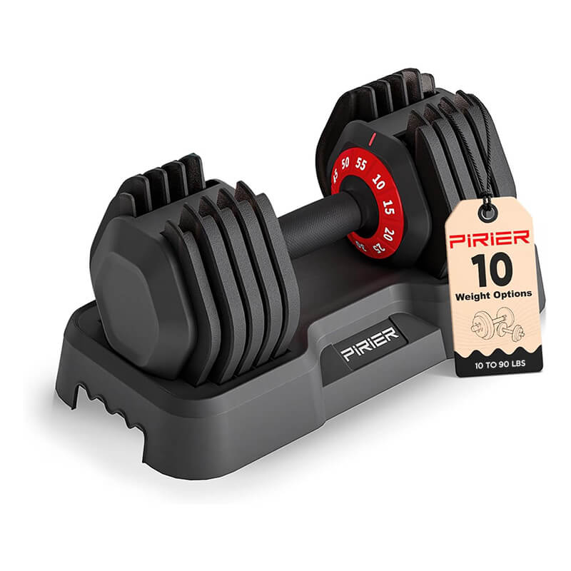 Pirier Pro Series Adjustable Dumbbell 10-90 lbs